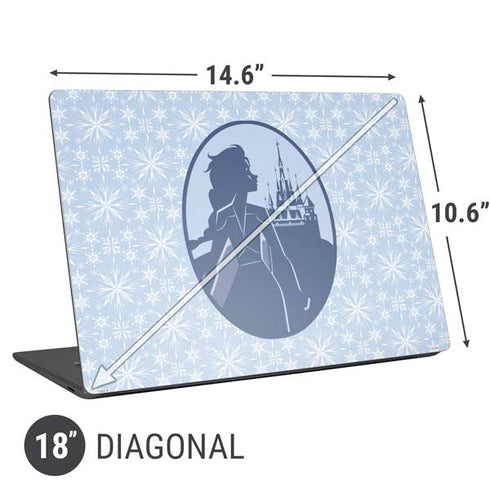 Disney Frozen II Elsa Silhouette Universal Laptop 18in (14.6 x 10.6in) Skin