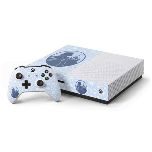 Disney Frozen II Elsa Silhouette Xbox One S Console and Controller Bundle Skin