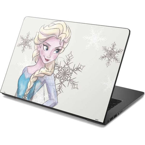 Disney Frozen Elsa Snowflakes Art Dell Chromebook Skin