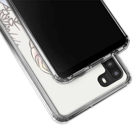 Disney Frozen Elsa Snowflakes Art Galaxy A21 Clear Case