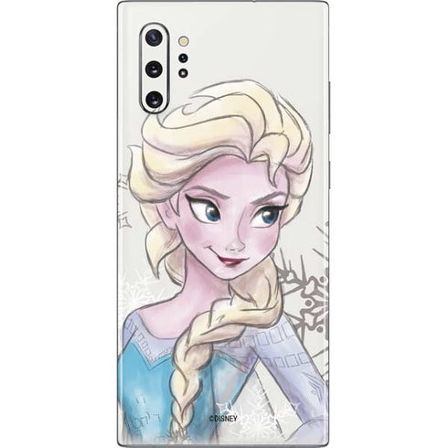 Disney Frozen Elsa Snowflakes Art Galaxy Note 10 Plus Skin