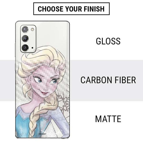 Disney Frozen Elsa Snowflakes Art Galaxy Note20 5G Skin