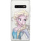 Disney Frozen Elsa Snowflakes Art Galaxy S10 Plus Skin