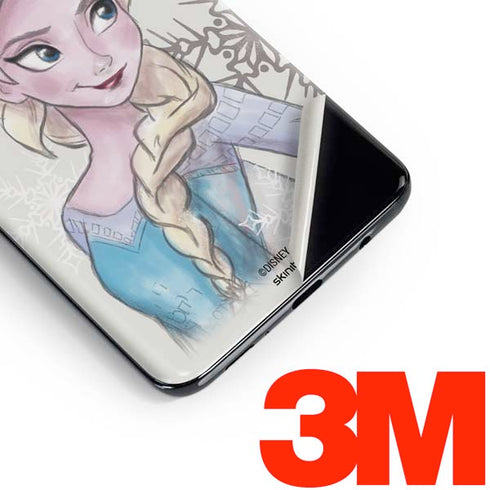 Disney Frozen Elsa Snowflakes Art Galaxy S10 Plus Skin