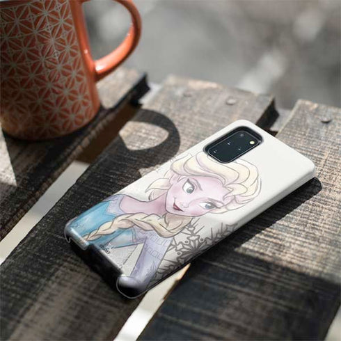 Disney Frozen Elsa Snowflakes Art Galaxy S20 Plus Pro Case