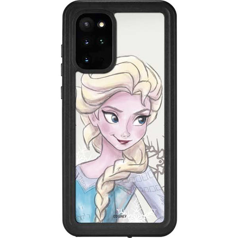 Disney Frozen Elsa Snowflakes Art Galaxy S20 Plus Waterproof Case