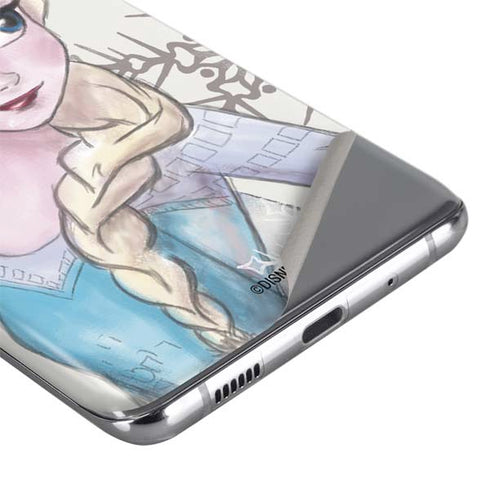 Disney Frozen Elsa Snowflakes Art Galaxy S20 Skin
