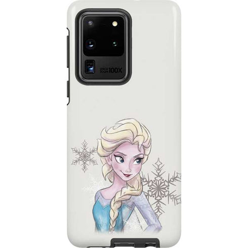 Disney Frozen Elsa Snowflakes Art Galaxy S20 Ultra 5G Pro Case