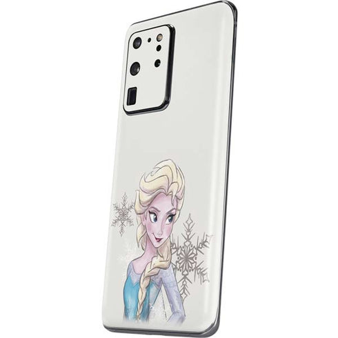 Disney Frozen Elsa Snowflakes Art Galaxy S20 Ultra 5G Skin