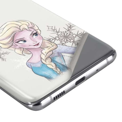 Disney Frozen Elsa Snowflakes Art Galaxy S20 Ultra 5G Skin