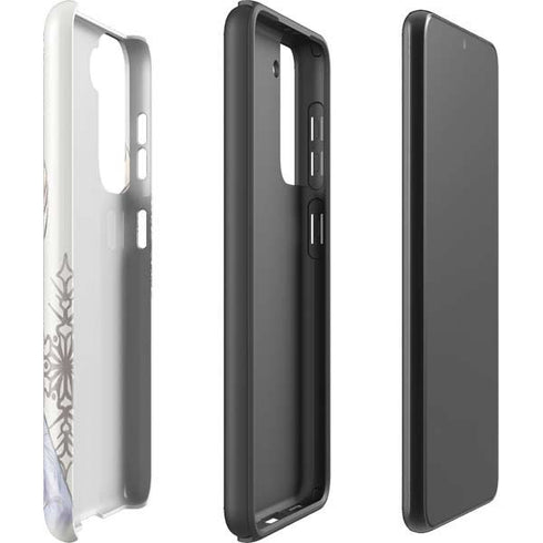 Disney Frozen Elsa Snowflakes Art Galaxy S21 FE Pro Case