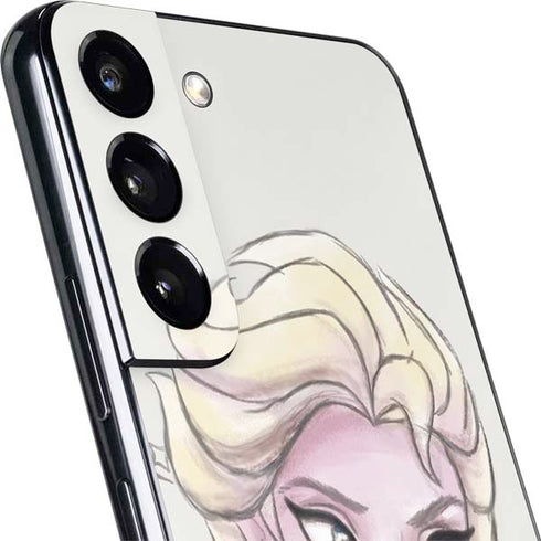 Disney Frozen Elsa Snowflakes Art Galaxy S22 Skin