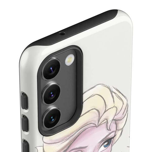 Disney Frozen Elsa Snowflakes Art Galaxy S23 Plus Pro Case