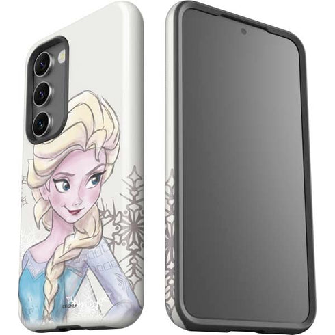 Disney Frozen Elsa Snowflakes Art Galaxy S23 Pro Case