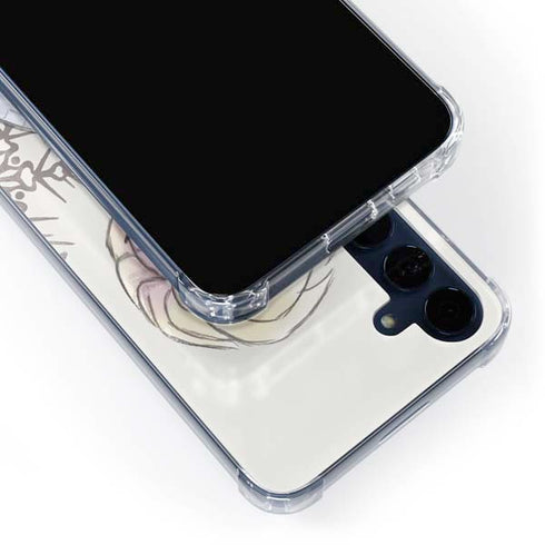 Disney Frozen Elsa Snowflakes Art Galaxy S24 Clear Case