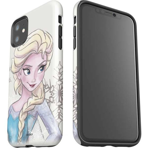 Disney Frozen Elsa Snowflakes Art iPhone 11 Impact Case