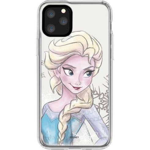 Disney Frozen Elsa Snowflakes Art iPhone 11 Pro Clear Case