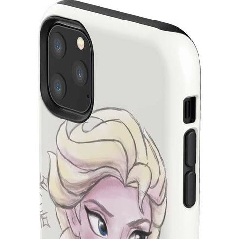 Disney Frozen Elsa Snowflakes Art iPhone 11 Pro Max Impact Case