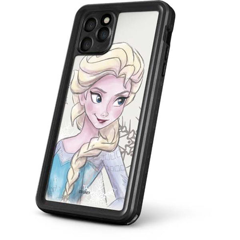 Disney Frozen Elsa Snowflakes Art iPhone 11 Pro Max Waterproof Case