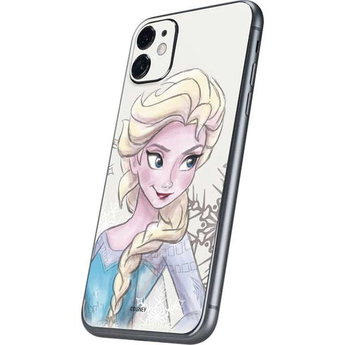 Disney Frozen Elsa Snowflakes Art iPhone 11 Skin