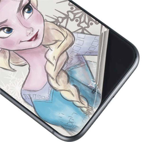 Disney Frozen Elsa Snowflakes Art iPhone 11 Skin