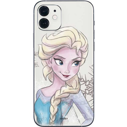 Disney Frozen Elsa Snowflakes Art iPhone 12 Mini Skin