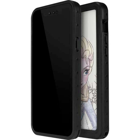 Disney Frozen Elsa Snowflakes Art iPhone 12 Mini Waterproof Case