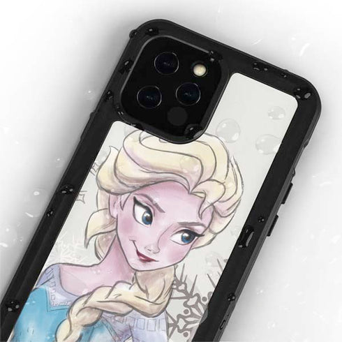 Disney Frozen Elsa Snowflakes Art iPhone 12 Pro Waterproof Case