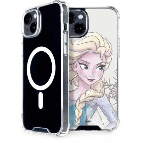 Disney Frozen Elsa Snowflakes Art iPhone 13 MagSafe Case