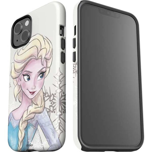 Disney Frozen Elsa Snowflakes Art iPhone 15 Impact Case