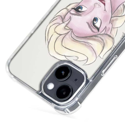 Disney Frozen Elsa Snowflakes Art iPhone 15 Plus MagSafe Case