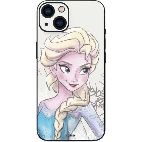 Disney Frozen Elsa Snowflakes Art iPhone 14 Plus Skin