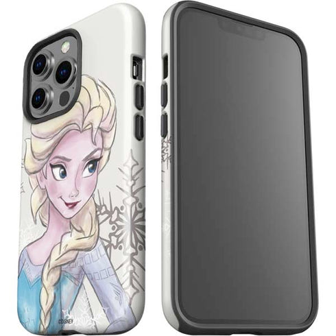 Disney Frozen Elsa Snowflakes Art iPhone 15 Pro Impact Case