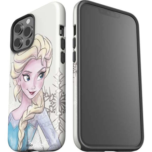 Disney Frozen Elsa Snowflakes Art iPhone 15 Pro Max Impact Case