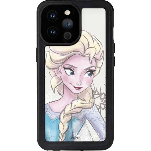 Disney Frozen Elsa Snowflakes Art iPhone 14 Pro Max Waterproof Case