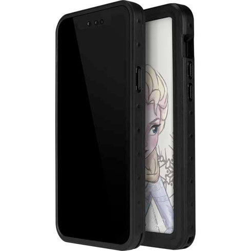 Disney Frozen Elsa Snowflakes Art iPhone 14 Pro Max Waterproof Case
