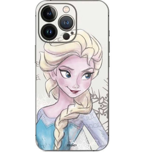 Disney Frozen Elsa Snowflakes Art iPhone 14 Pro Skin