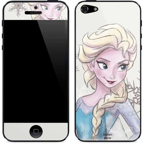 Disney Frozen Elsa Snowflakes Art iPhone 5/5s/5SE Skin
