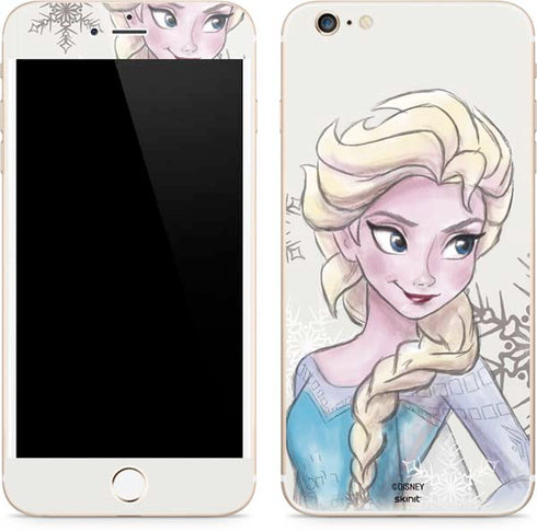Disney Frozen Elsa Snowflakes Art iPhone 6/6s Plus Skin