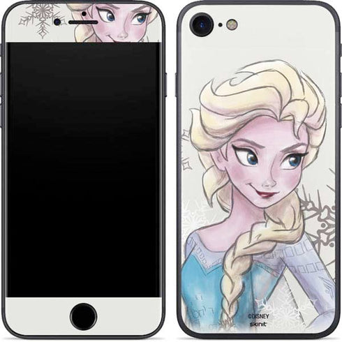 Disney Frozen Elsa Snowflakes Art iPhone 7 Skin