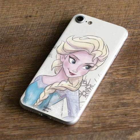 Disney Frozen Elsa Snowflakes Art iPhone 8 Skin
