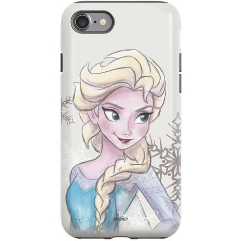 Disney Frozen Elsa Snowflakes Art iPhone SE (2nd & 3rd Gen) Pro Case