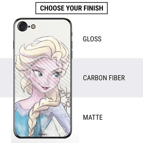 Disney Frozen Elsa Snowflakes Art iPhone SE (2nd & 3rd Gen) Skin