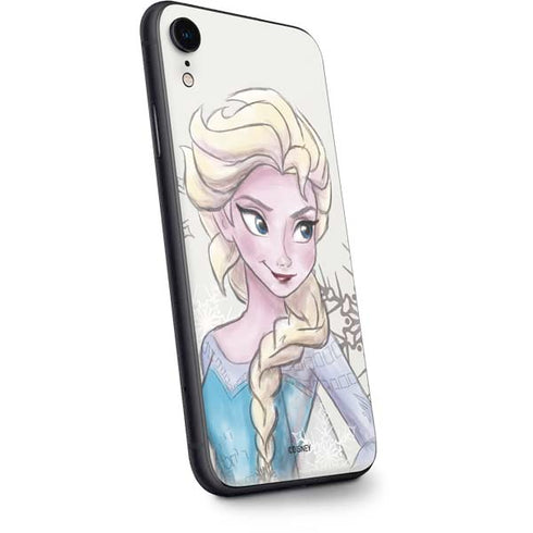 Disney Frozen Elsa Snowflakes Art iPhone XR Skin