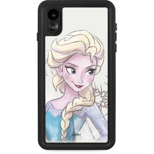 Disney Frozen Elsa Snowflakes Art iPhone XR Waterproof Case