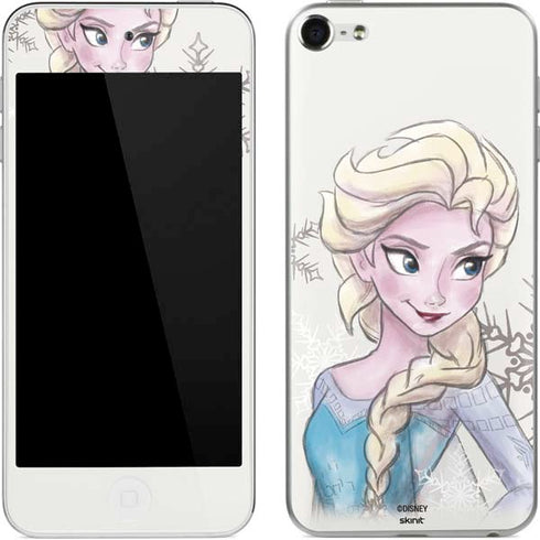 Disney Frozen Elsa Snowflakes Art Apple iPod Skin