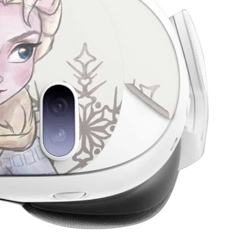 Disney Frozen Elsa Snowflakes Art Meta Quest 3 Skin