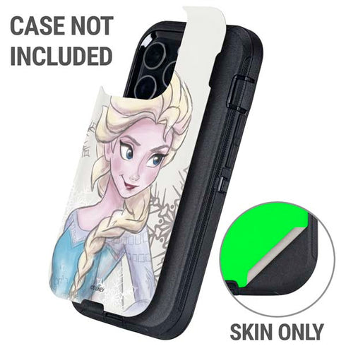 Disney Frozen Elsa Snowflakes Art Otterbox Defender iPhone Skin