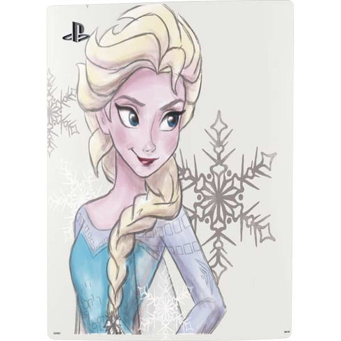 Disney Frozen Elsa Snowflakes Art PS5 Bundle Skin