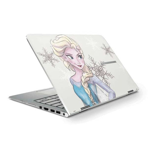 Disney Frozen Elsa Snowflakes Art HP Spectre Skin
